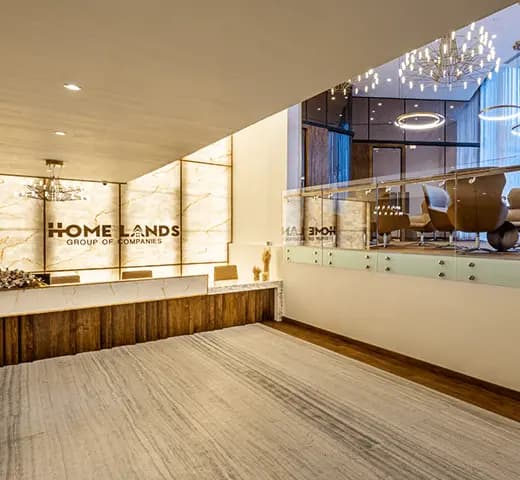 Reception area of homelands office