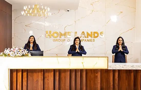 Client waiting area of homelands office
