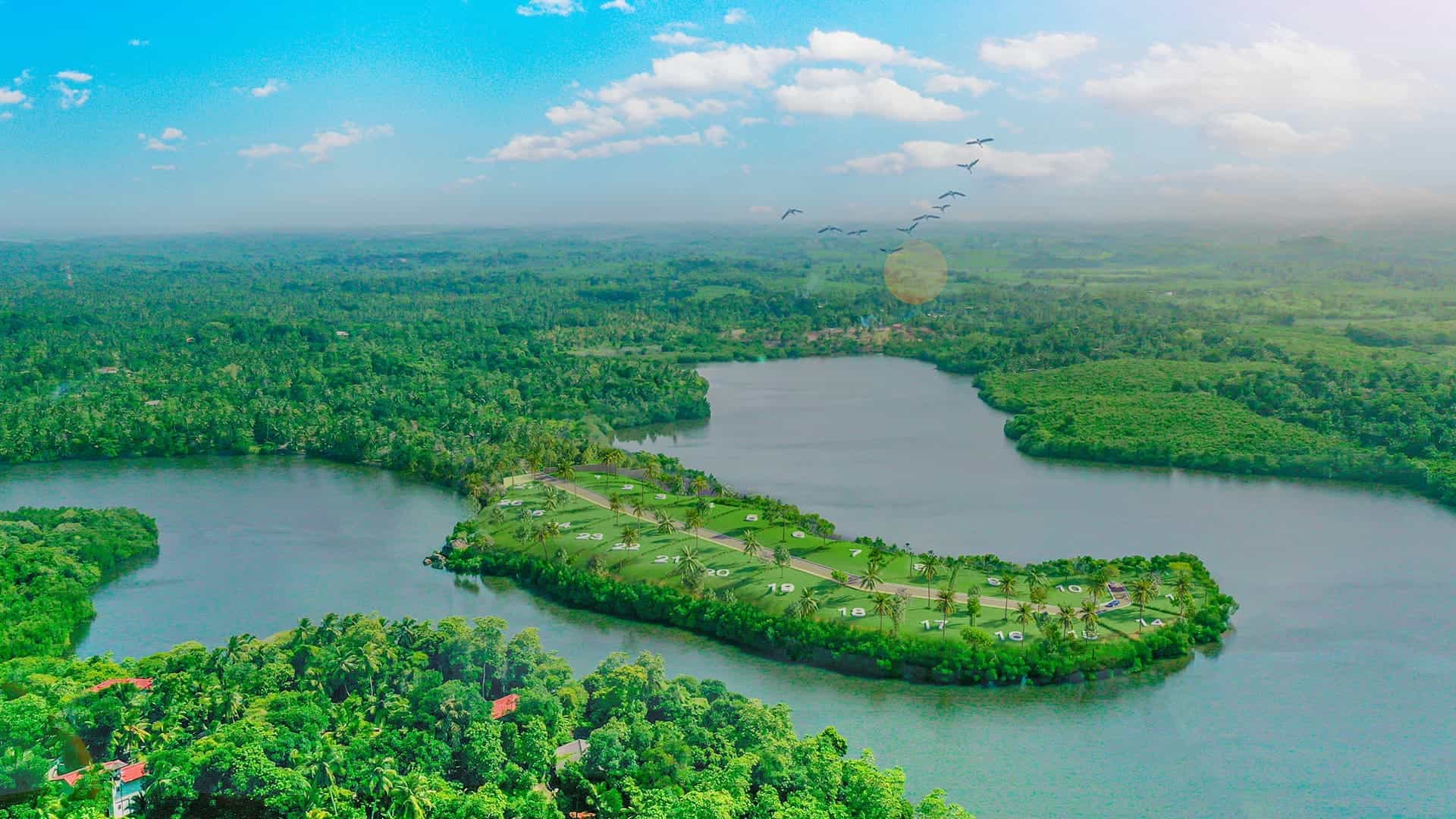 Property to be sold by a lagoon