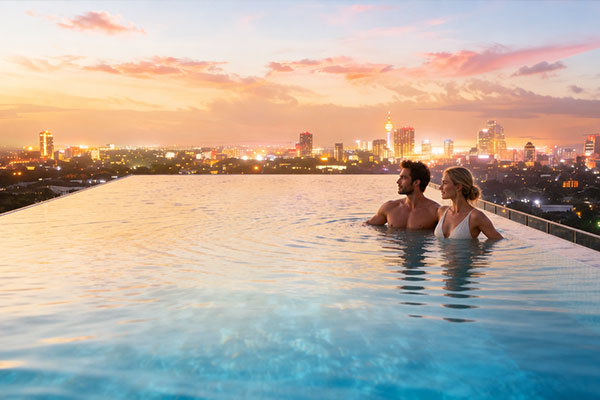 Cantilevered Sky Pool with Panoramic Views